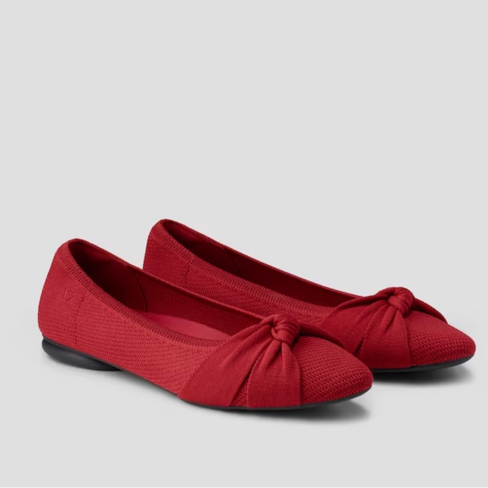 Red Vivaia flat shoes.
